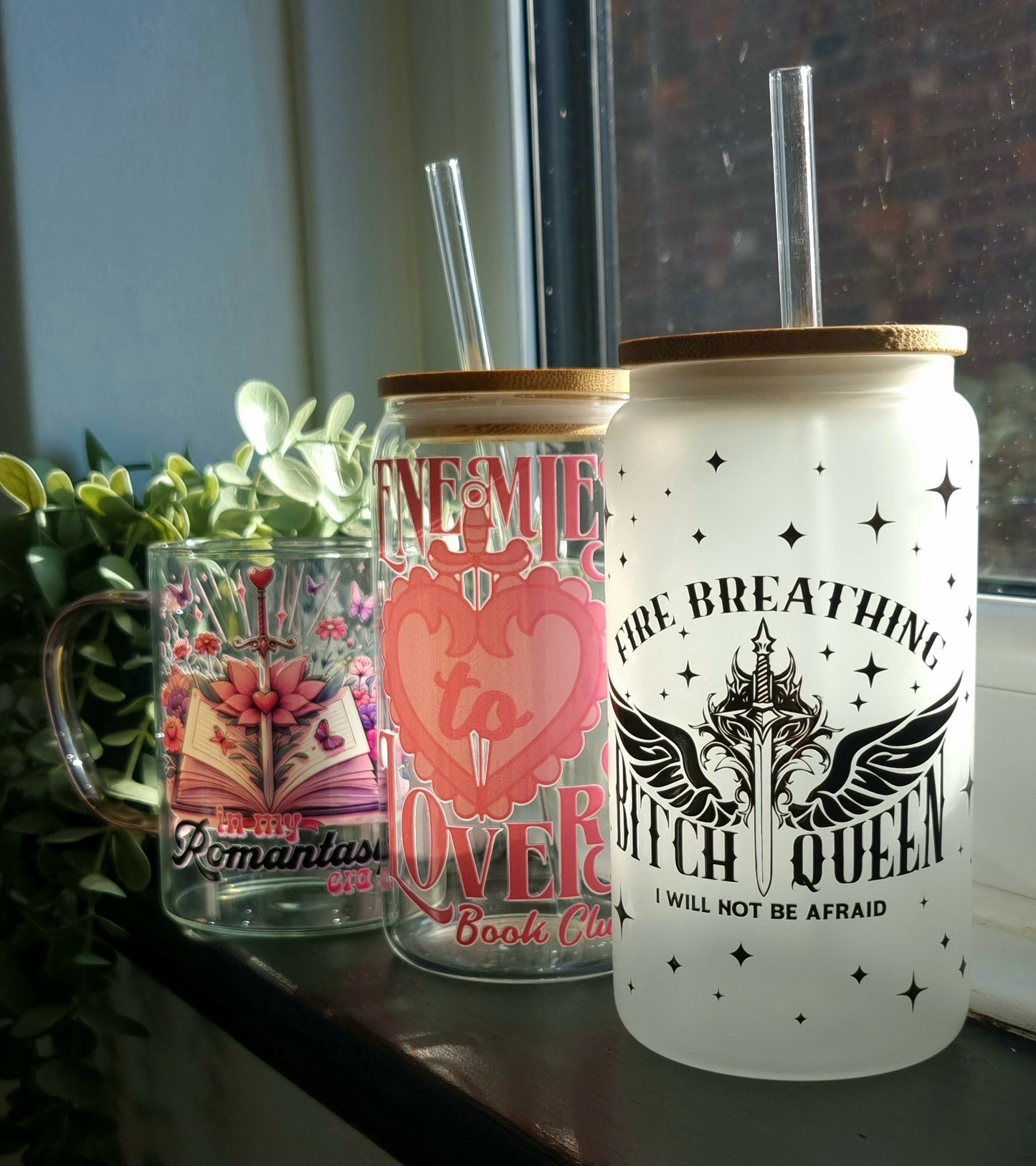 Enemies to Lovers Book Club Glass Cup 500ml