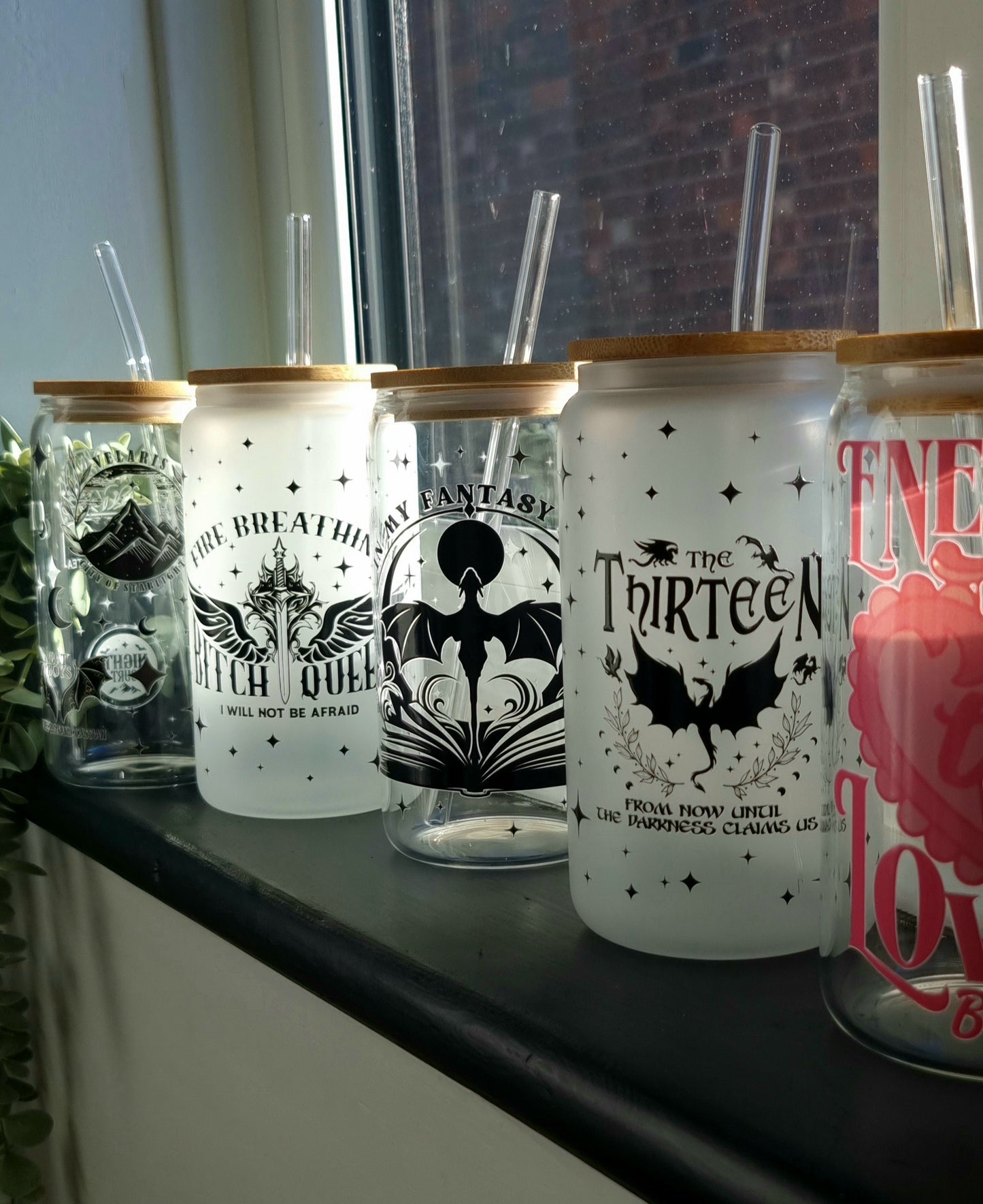 ACOTAR Fantasy Glass Cup 500ml