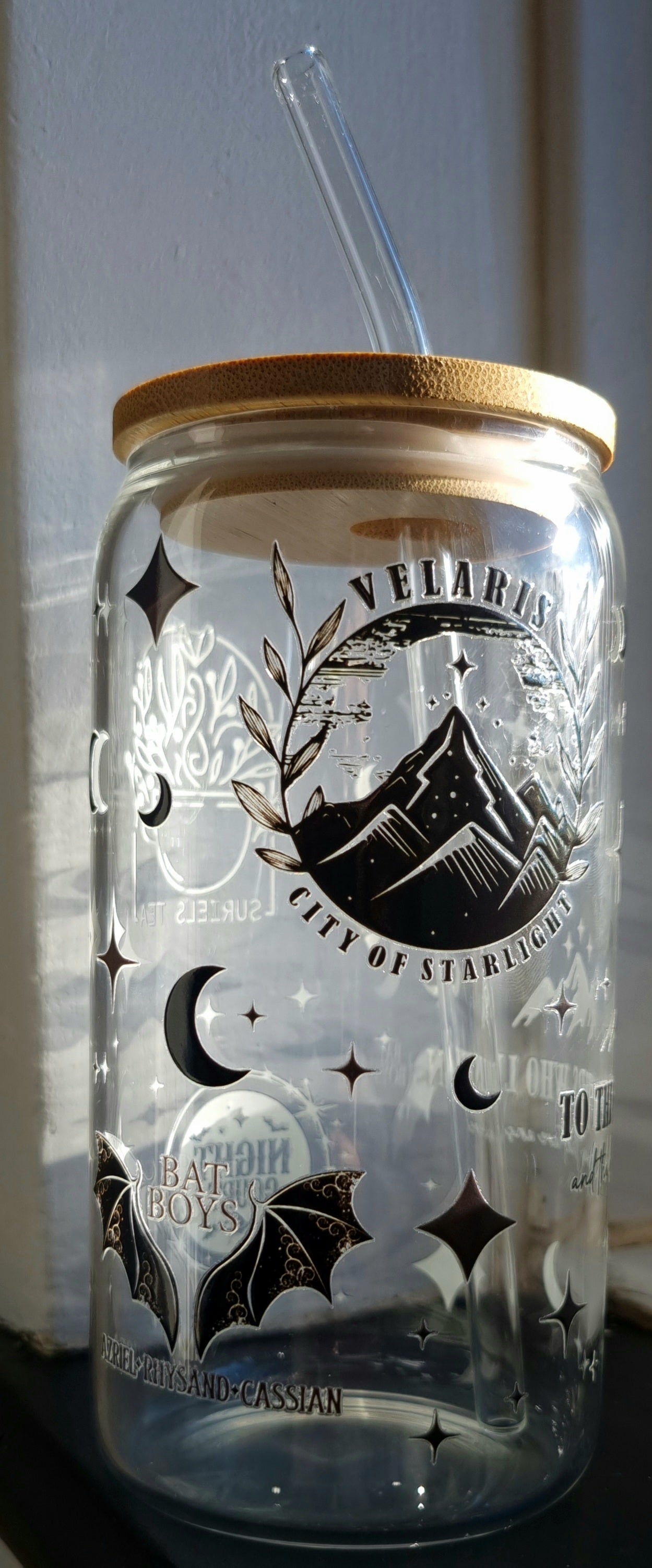 ACOTAR Fantasy Glass Cup 500ml