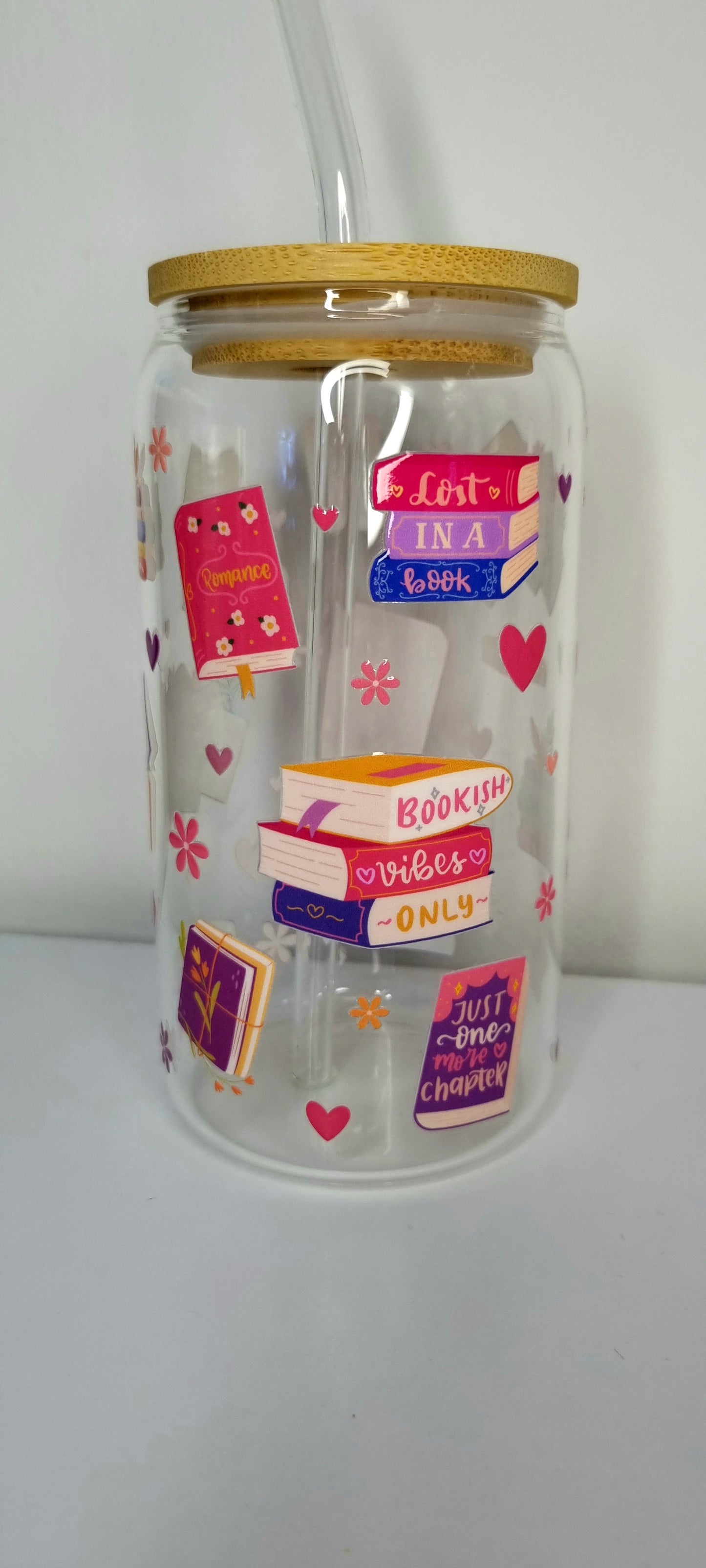 Bookish Glass Cup 500ml
