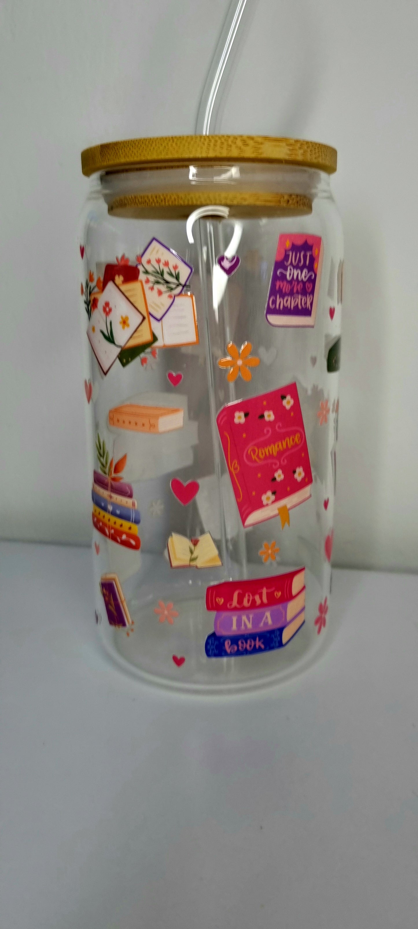 Bookish Glass Cup 500ml