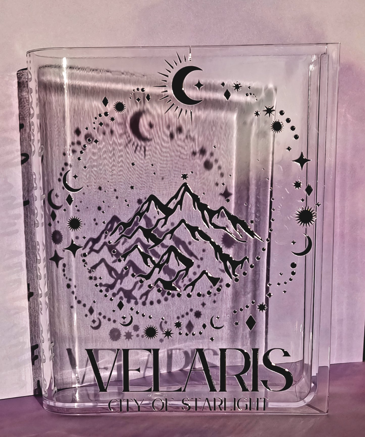 Velaris Design Book Case/Vase Acrylic
