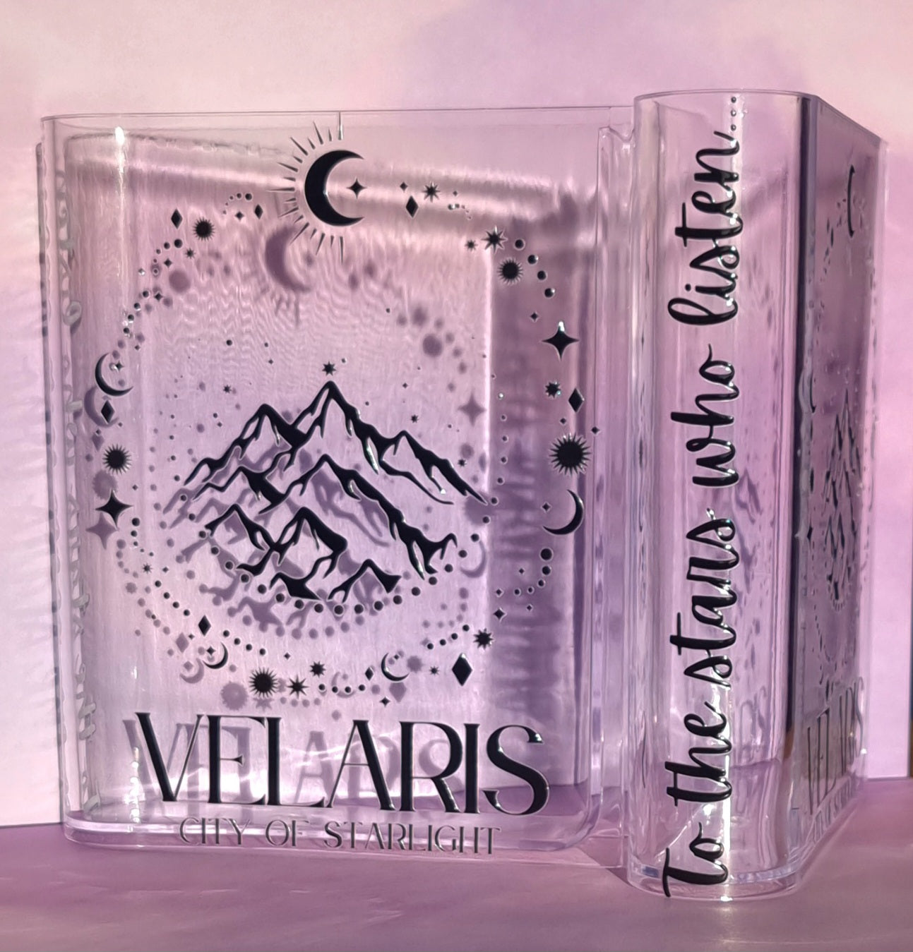 Velaris Design Book Case/Vase Acrylic