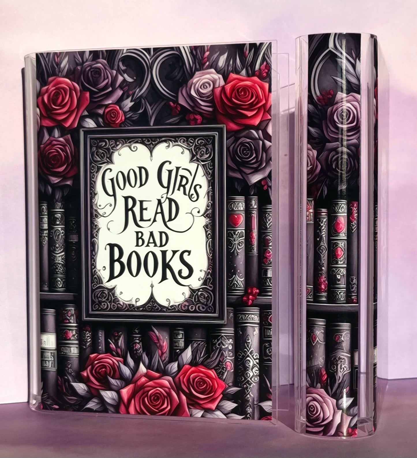 Good Girls Read Bad Books Red Book Case/Vase Acrylic