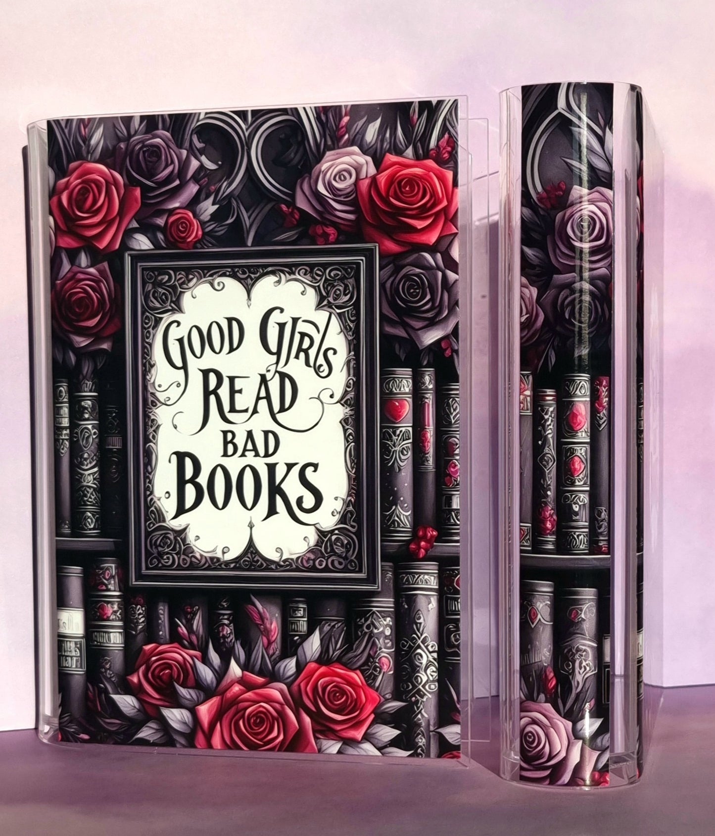 Good Girls Read Bad Books Red Book Case/Vase Acrylic