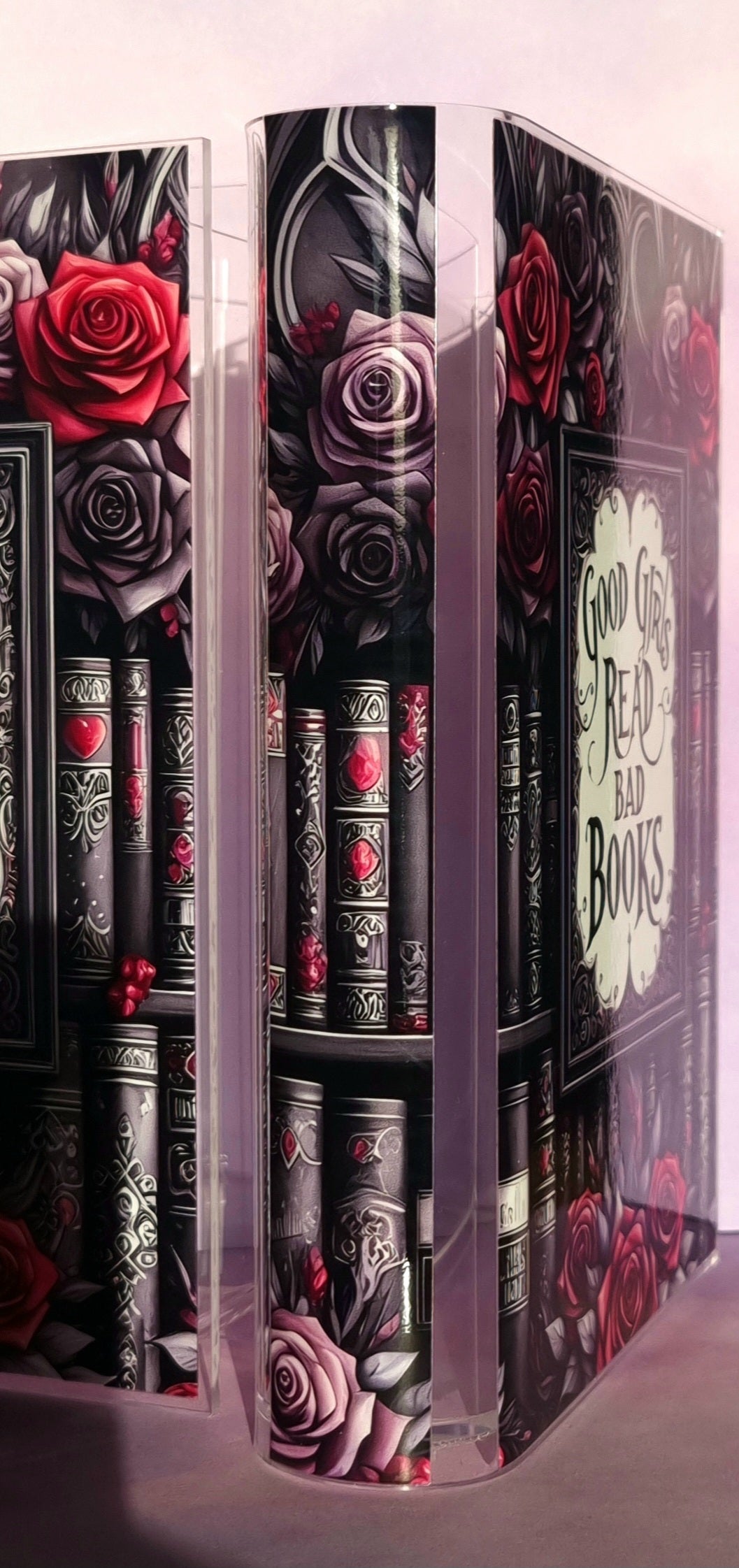 Good Girls Read Bad Books Red Book Case/Vase Acrylic