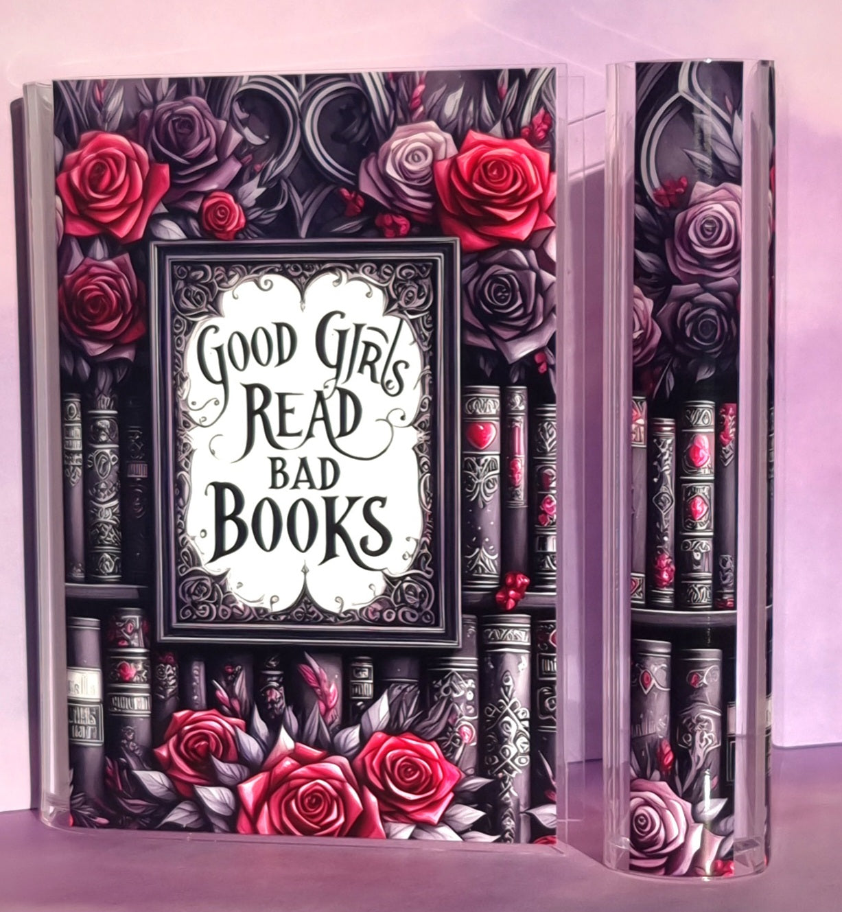 Good Girls Read Bad Books Red Book Case/Vase Acrylic