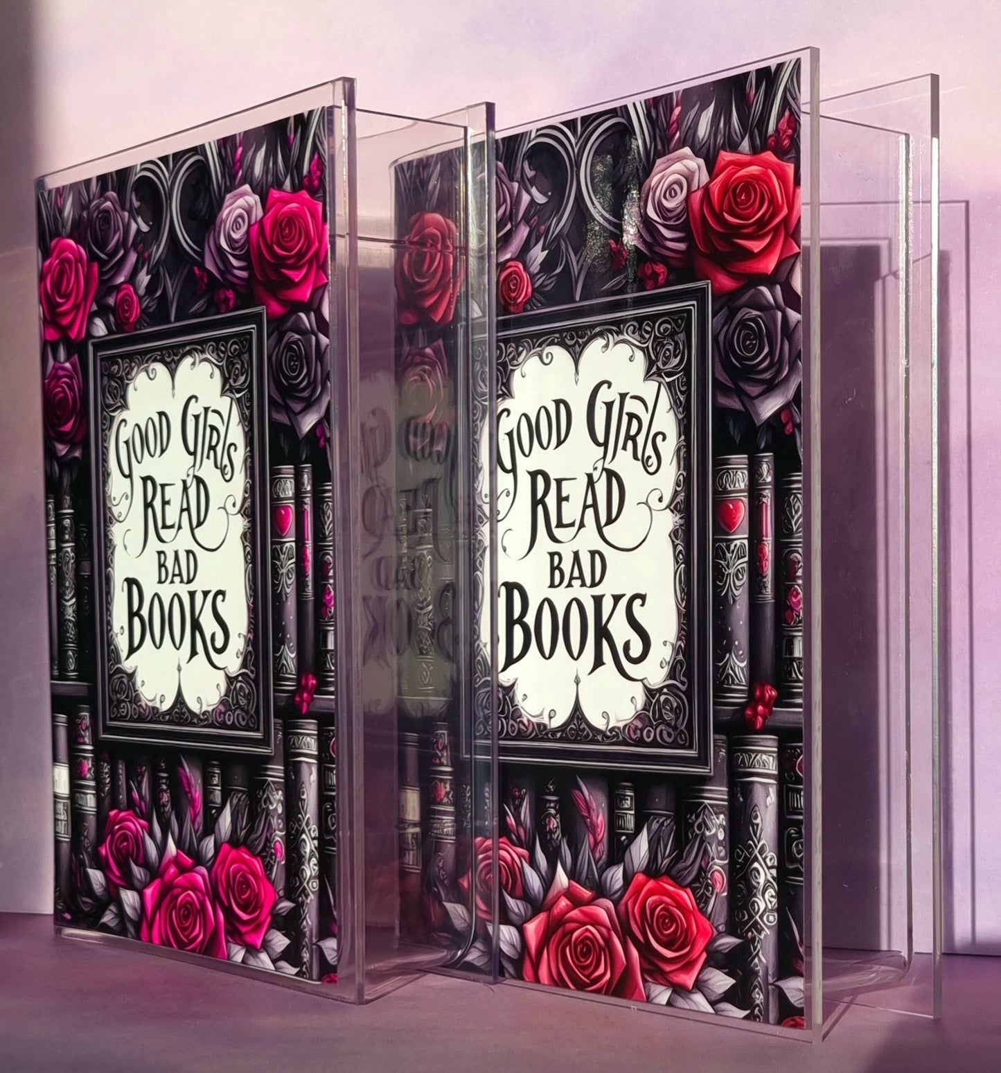 Good Girls Read Bad Books Red Book Case/Vase Acrylic