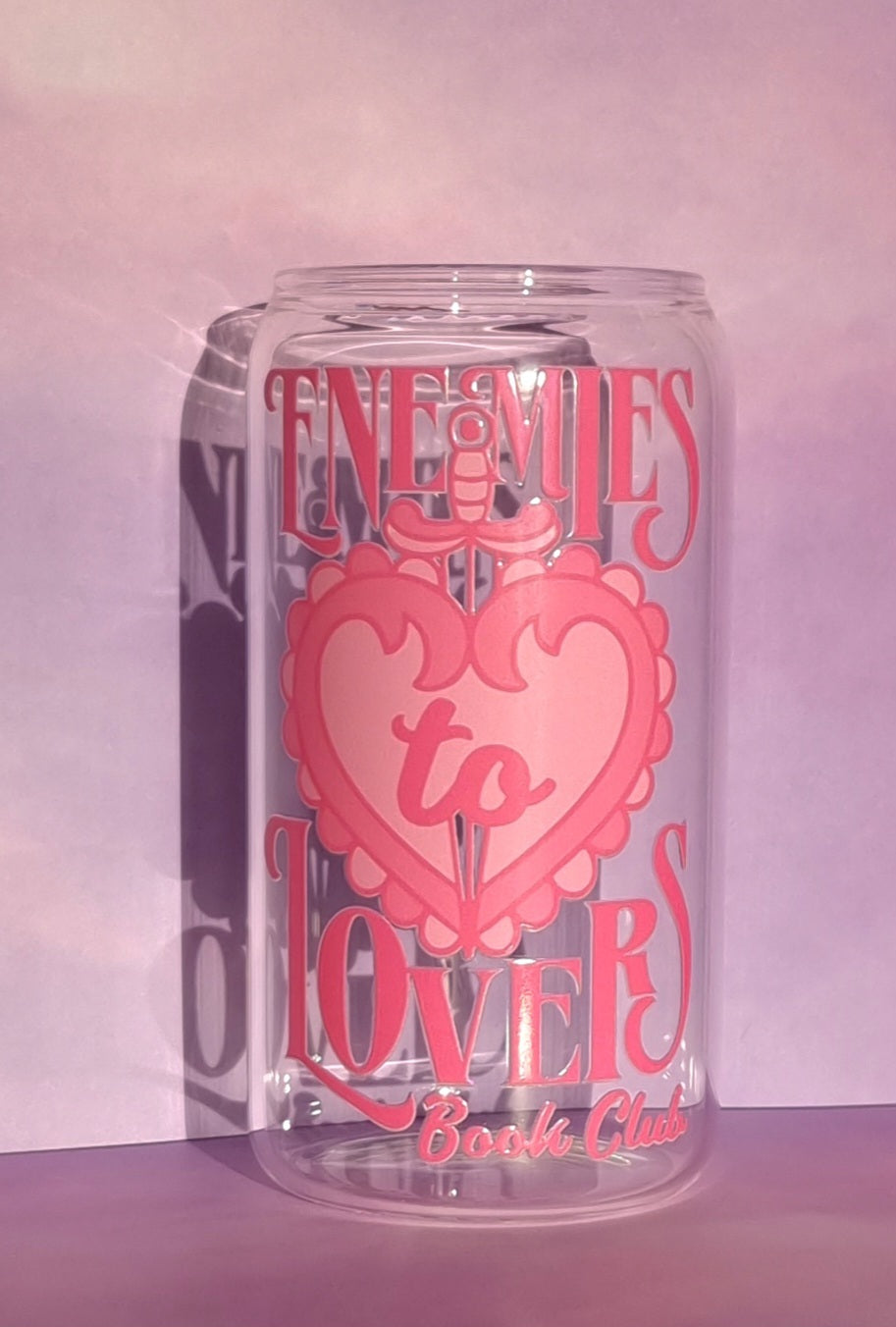Enemies to Lovers Book Club Glass Cup 500ml