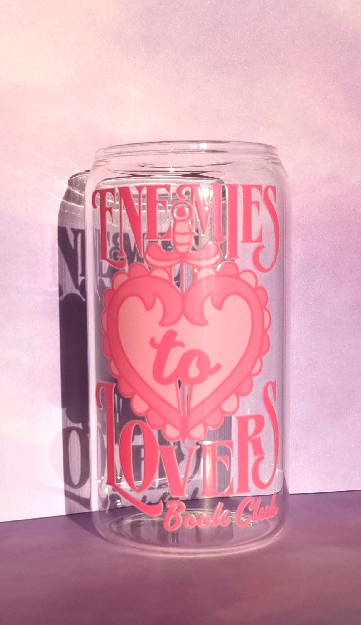 Enemies to Lovers Book Club Glass Cup 500ml
