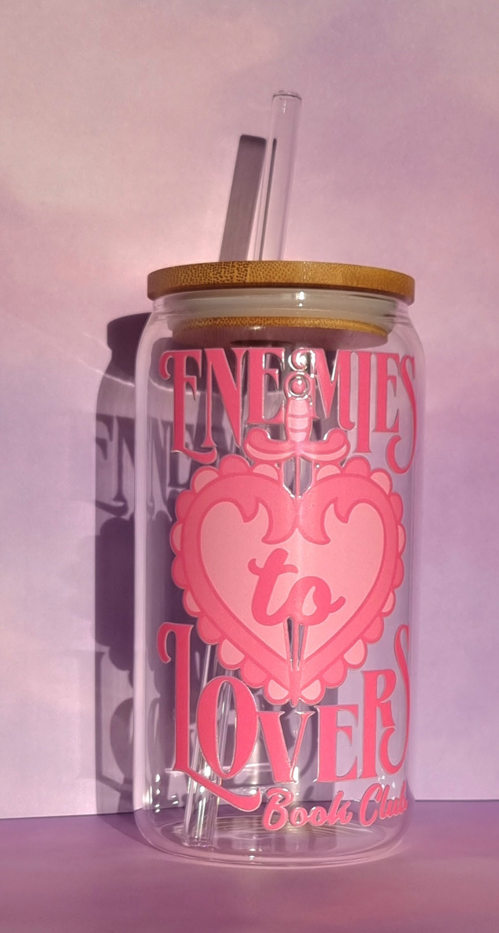 Enemies to Lovers Book Club Glass Cup 500ml