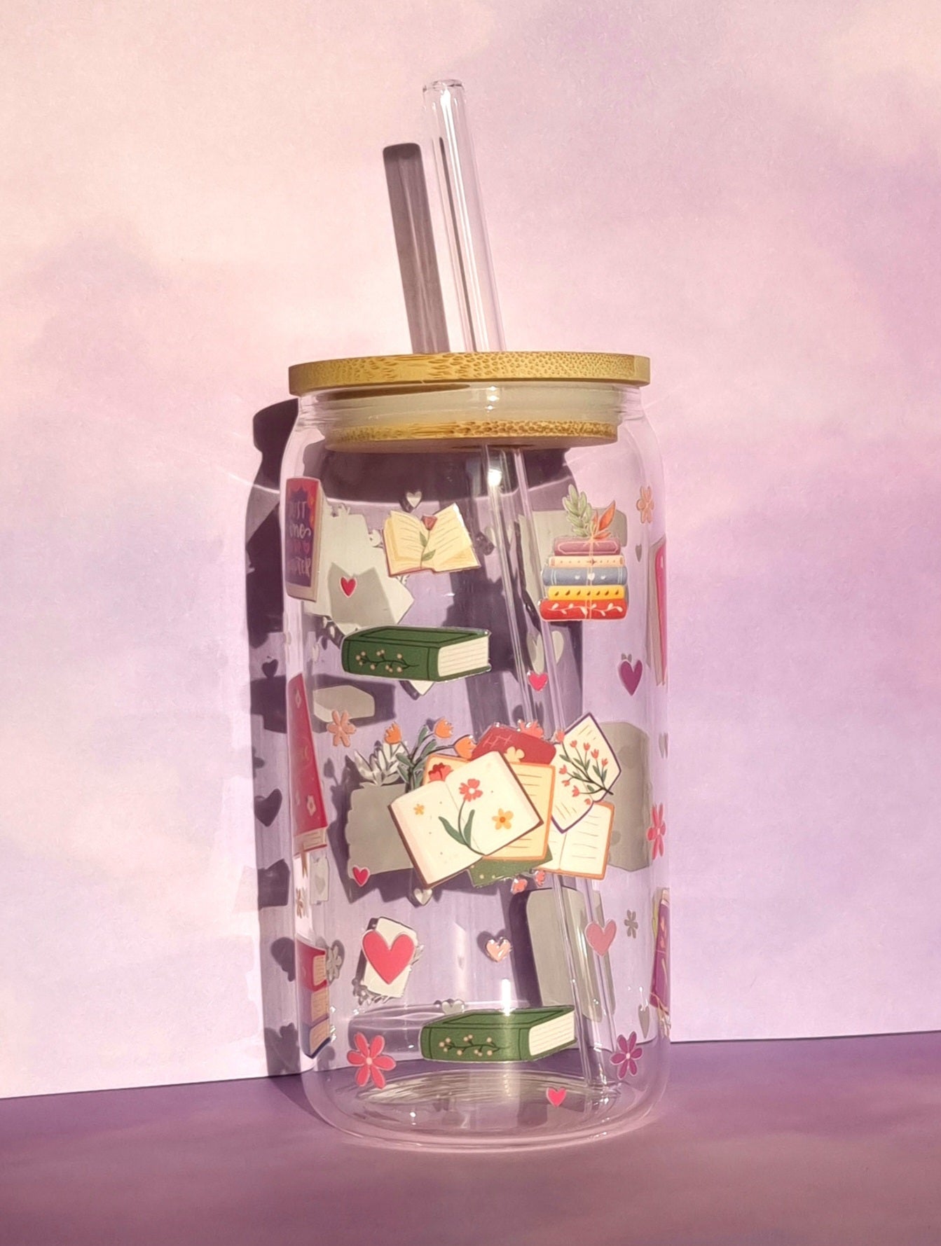 Bookish Glass Cup 500ml