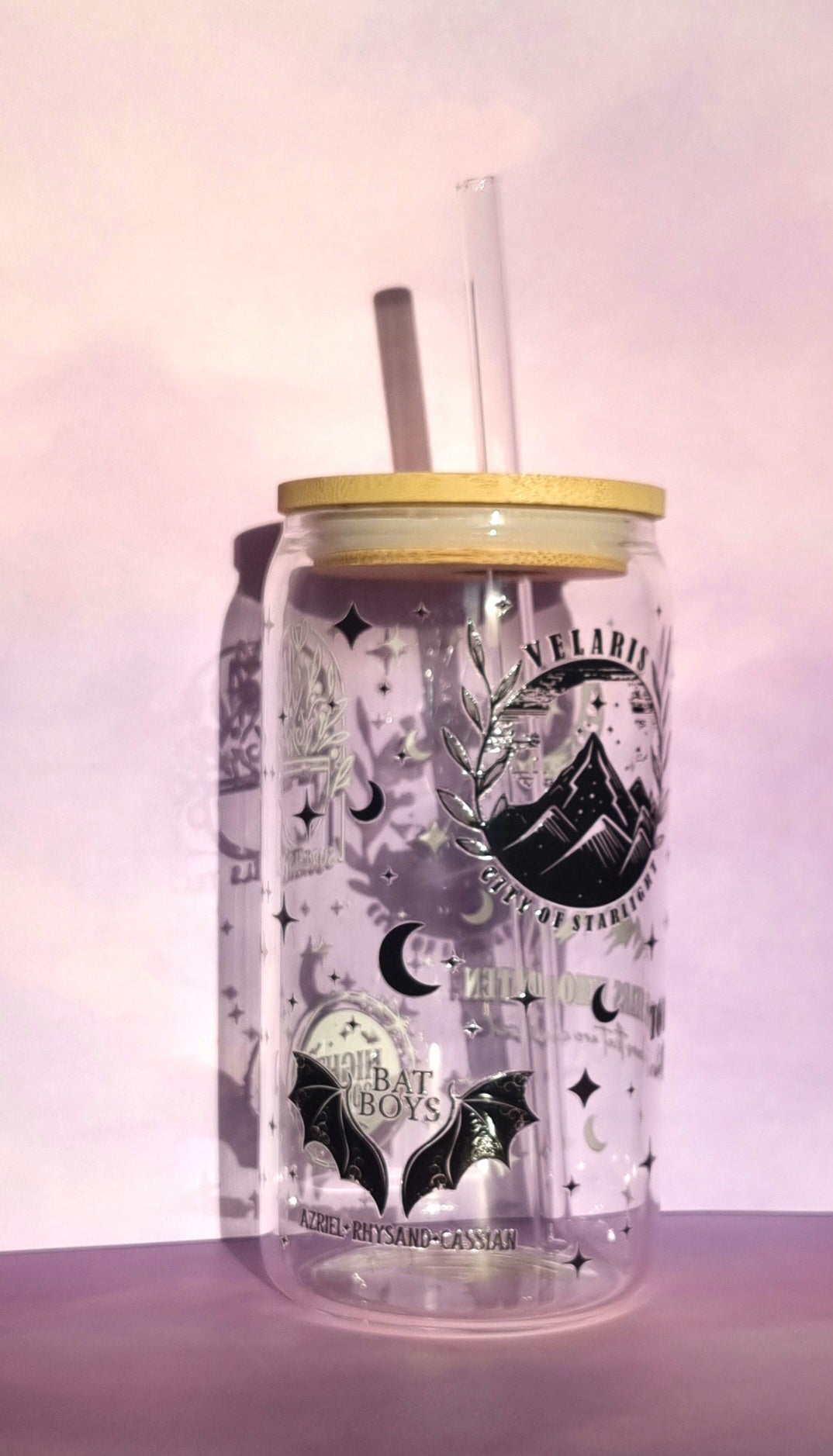 ACOTAR Fantasy Glass Cup 500ml