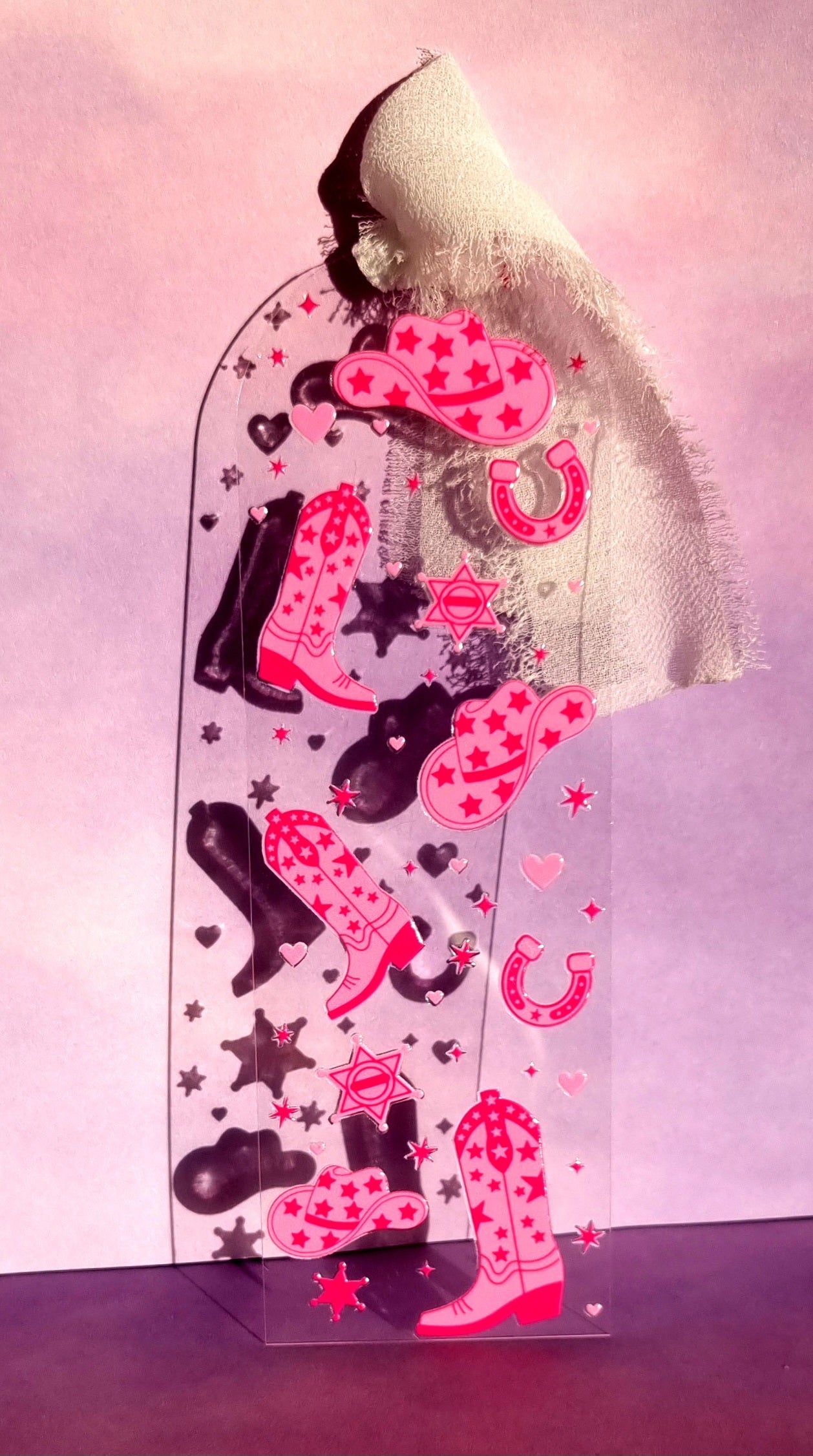 Cowboy Romance Acrylic Bookmark
