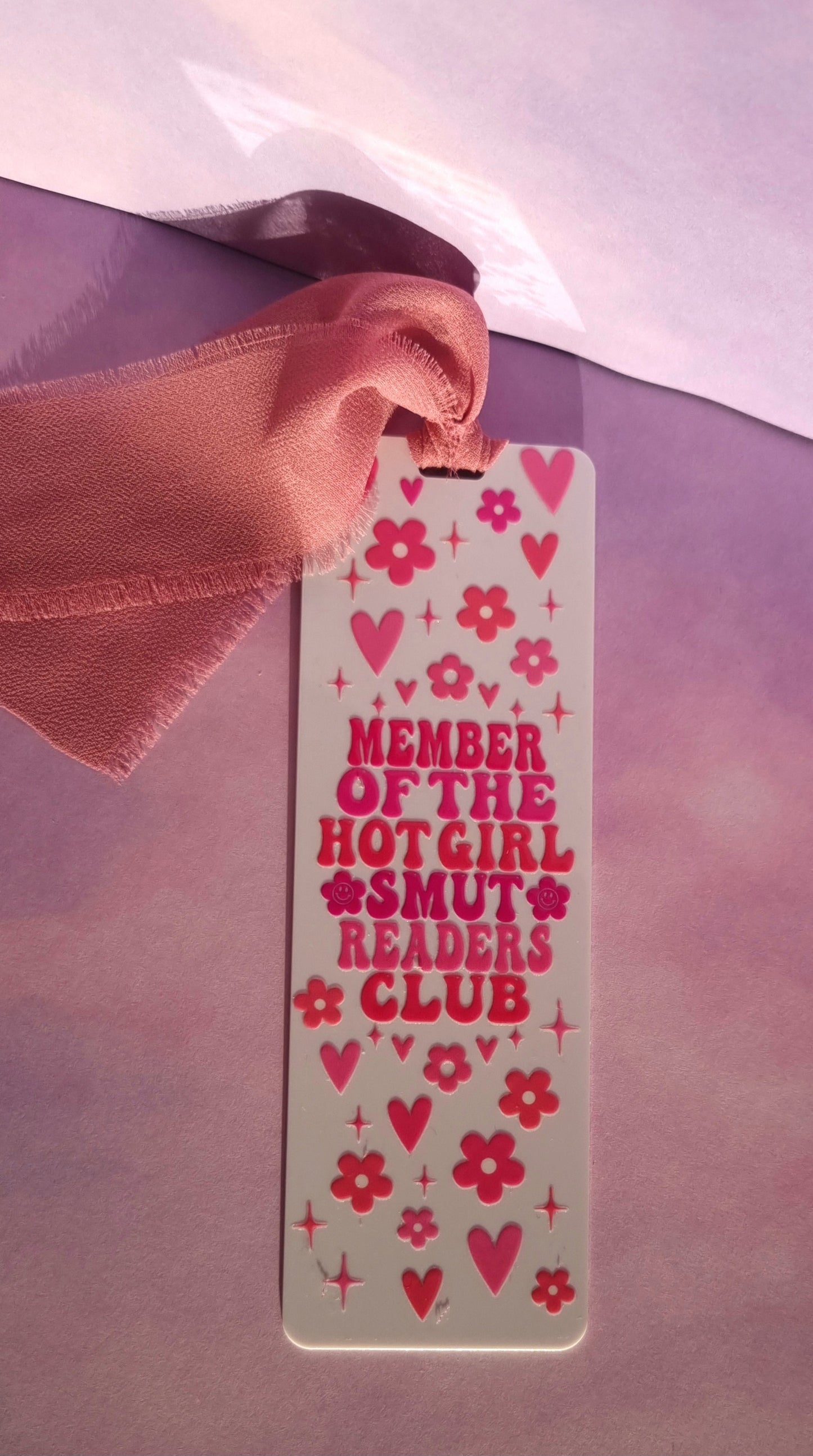 Hot Girl Smut Readers Club White Acrylic Bookmark