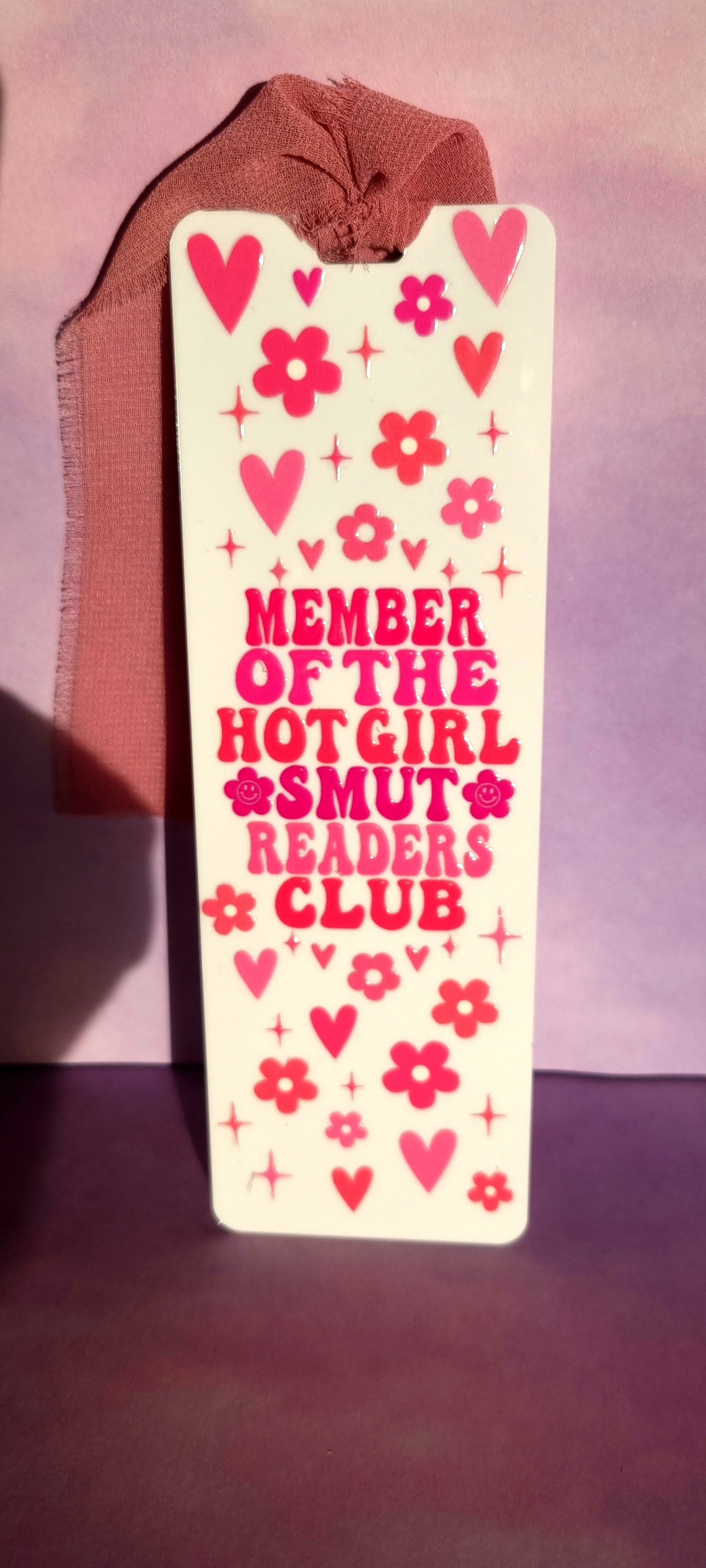 Hot Girl Smut Readers Club White Acrylic Bookmark