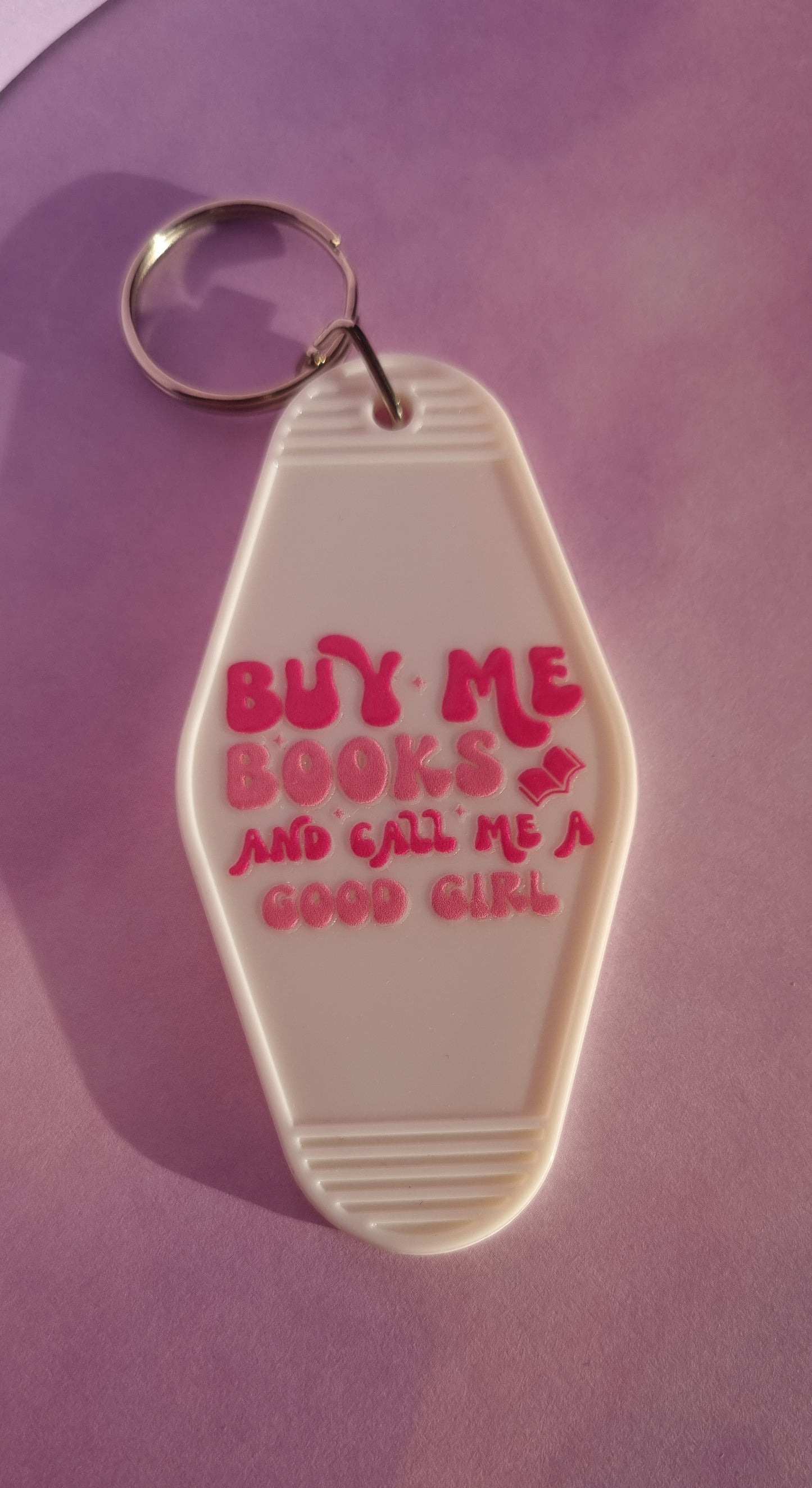 Buy Me Books Motel Keyring