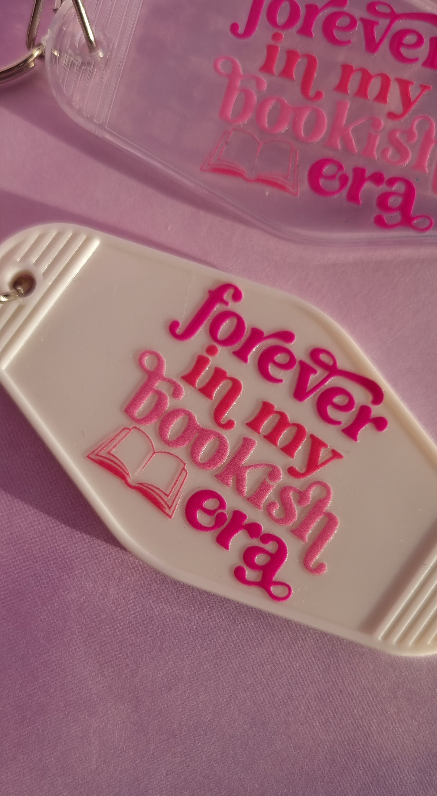 Bookish Era Motel Keyring