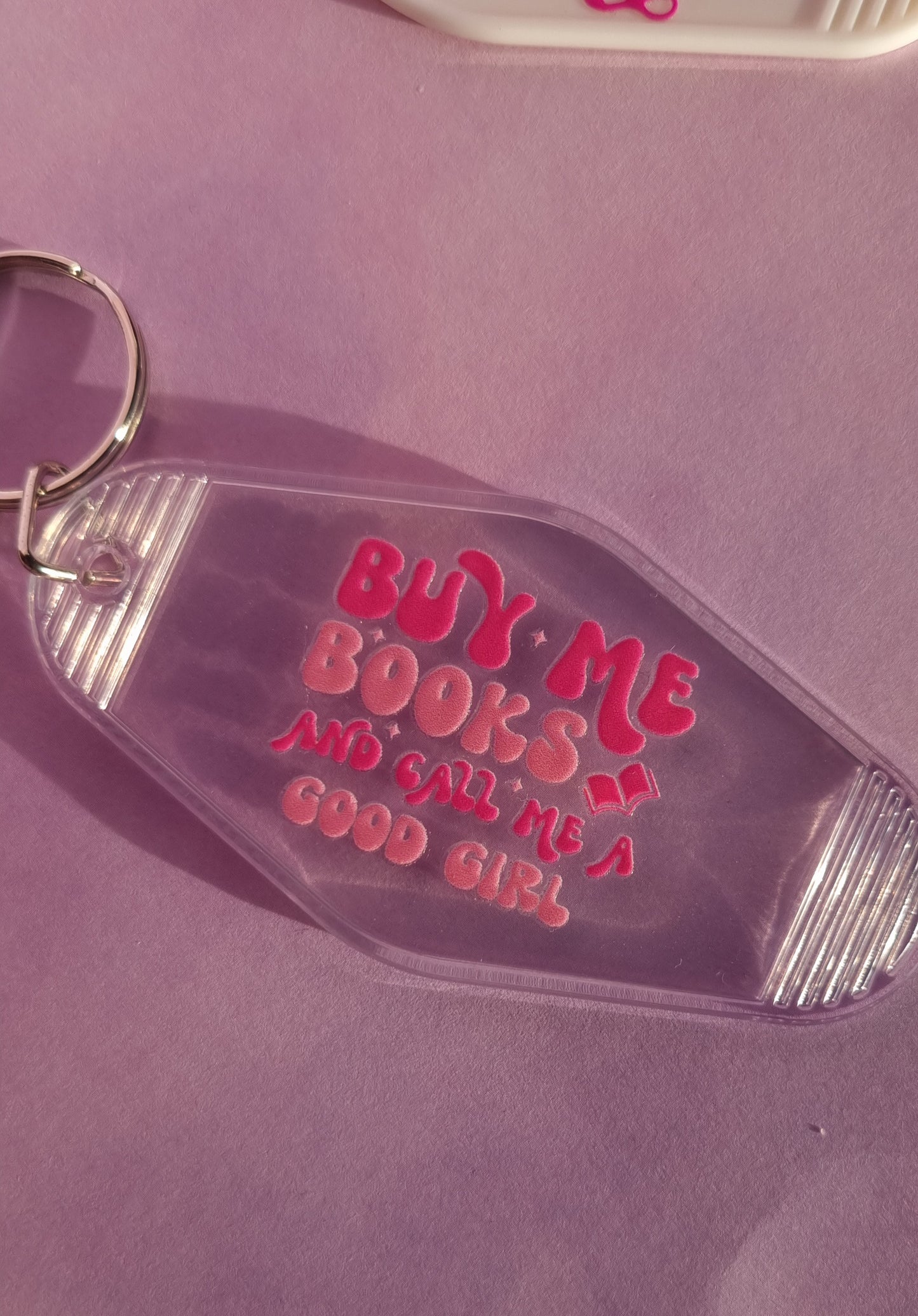 Buy Me Books Motel Keyring