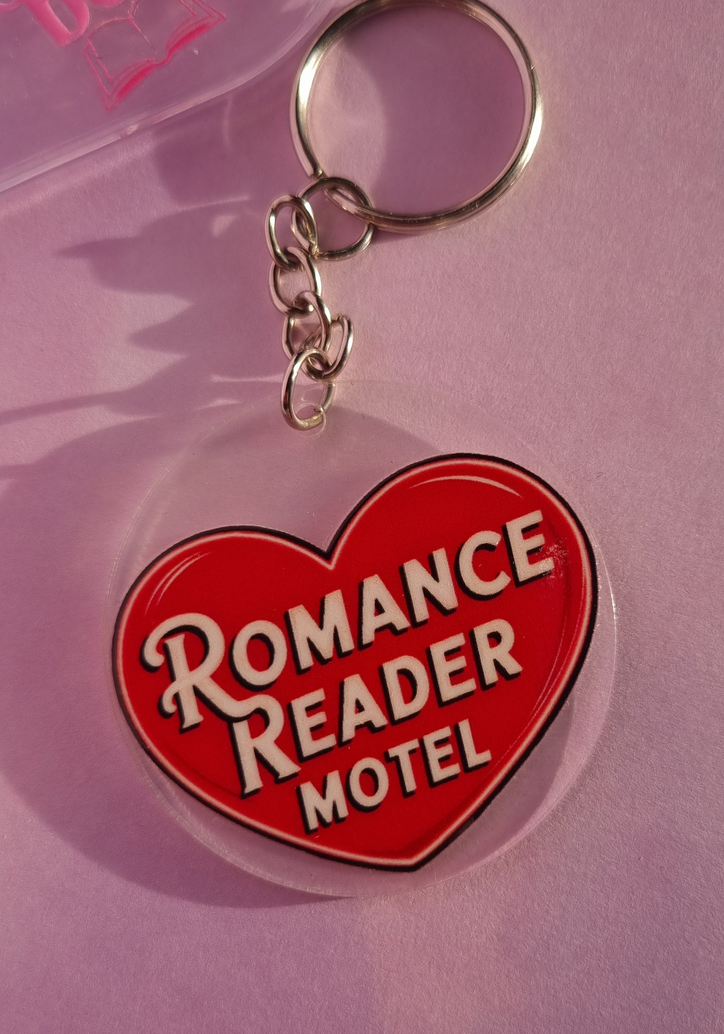 Romance Reader Acrylic Keyring
