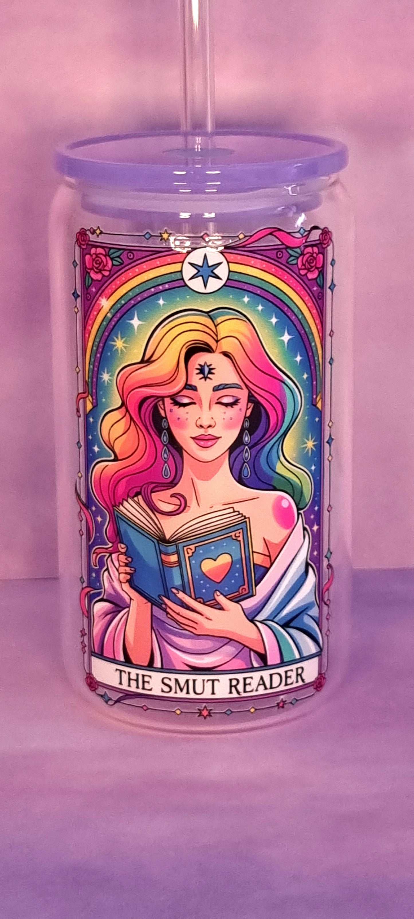 The Smut Reader Tarot Glass Cup 500ml