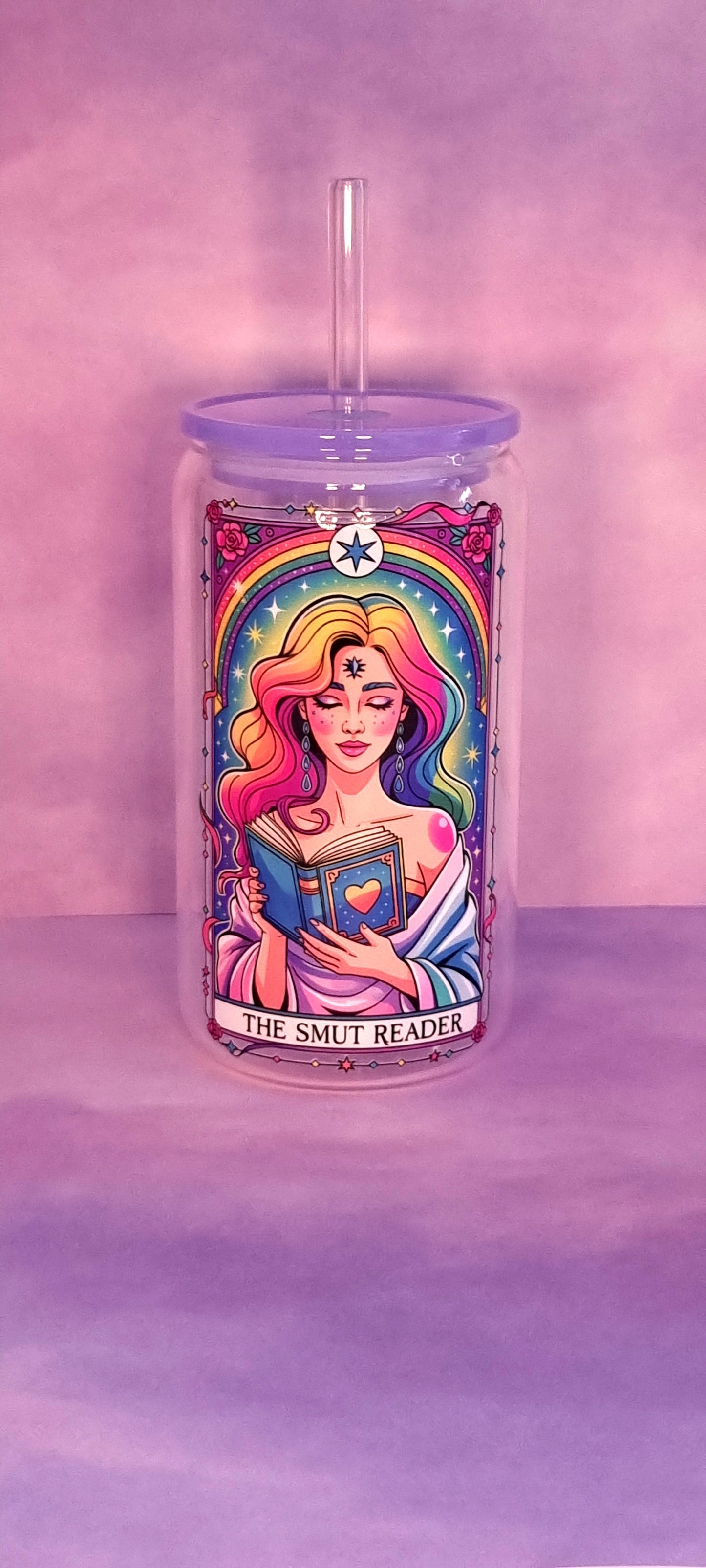 The Smut Reader Tarot Glass Cup 500ml