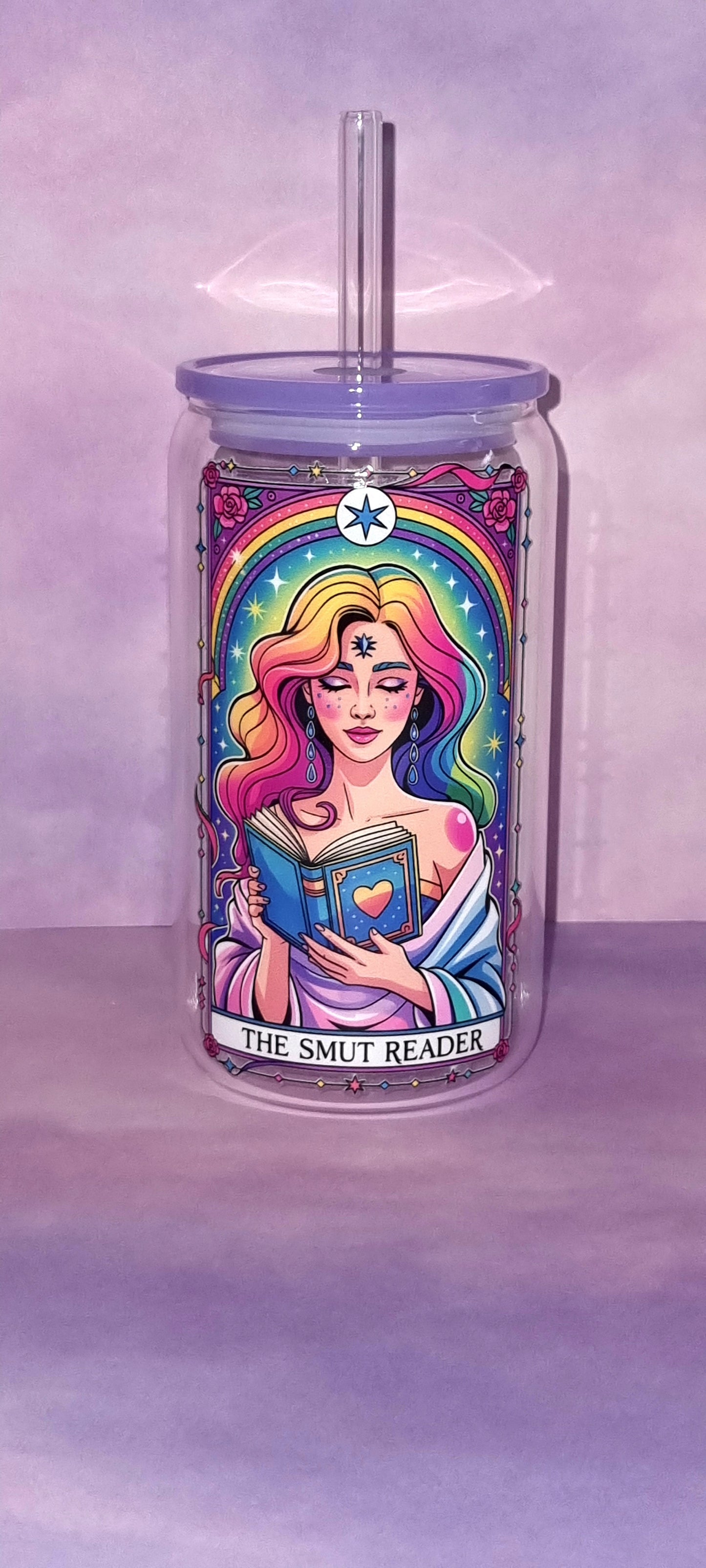 The Smut Reader Tarot Glass Cup 500ml