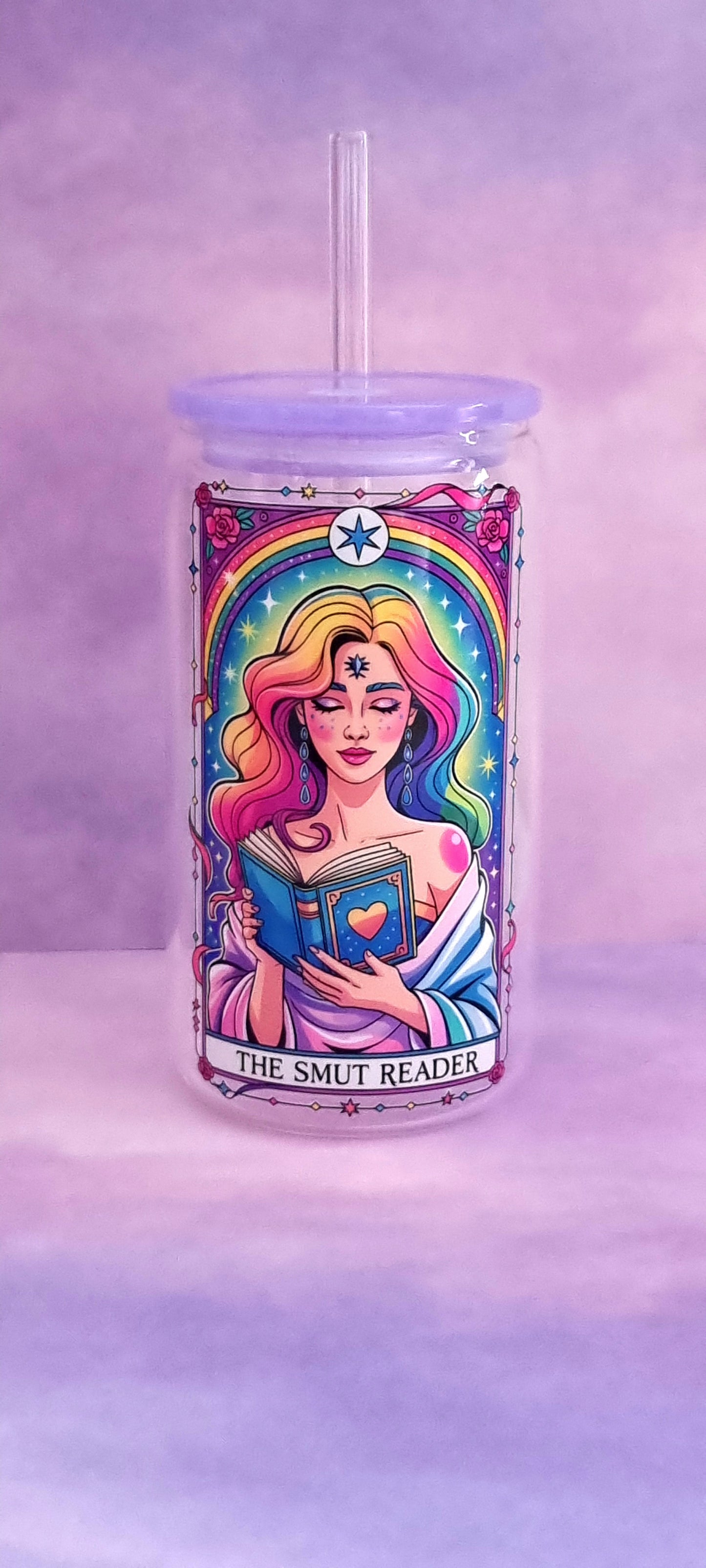 The Smut Reader Tarot Glass Cup 500ml