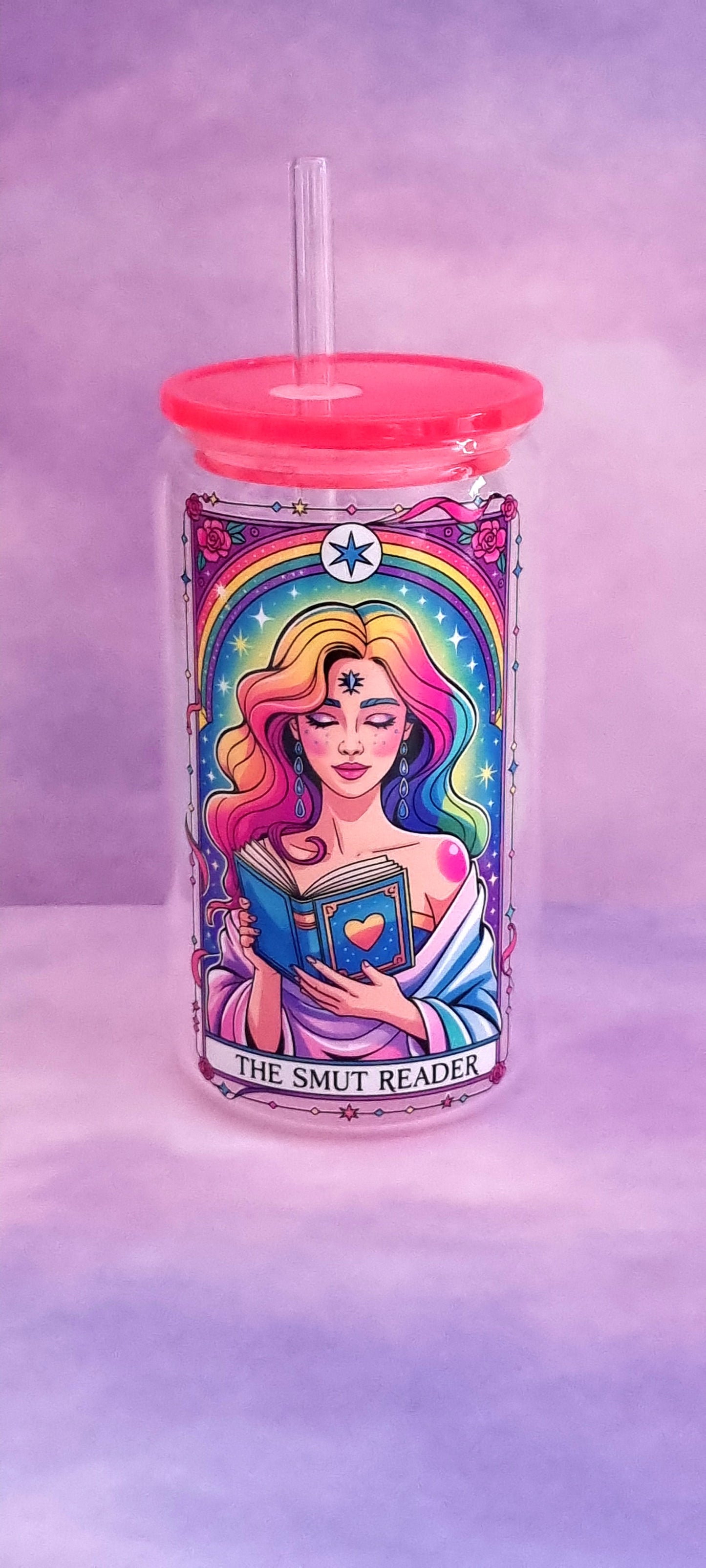 The Smut Reader Tarot Glass Cup 500ml
