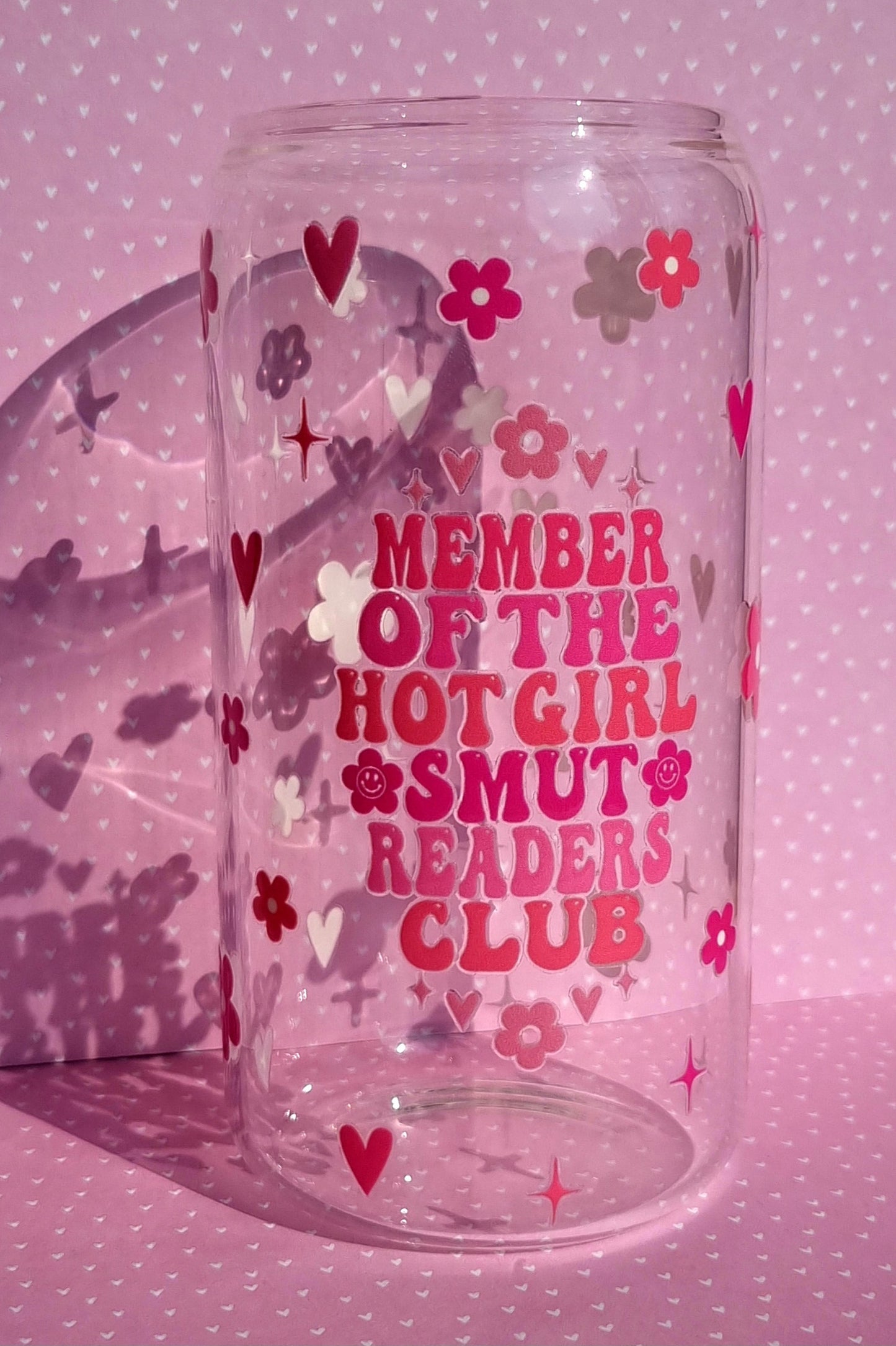 Hot Girl Smut Readers Club Glass Cup 500ml