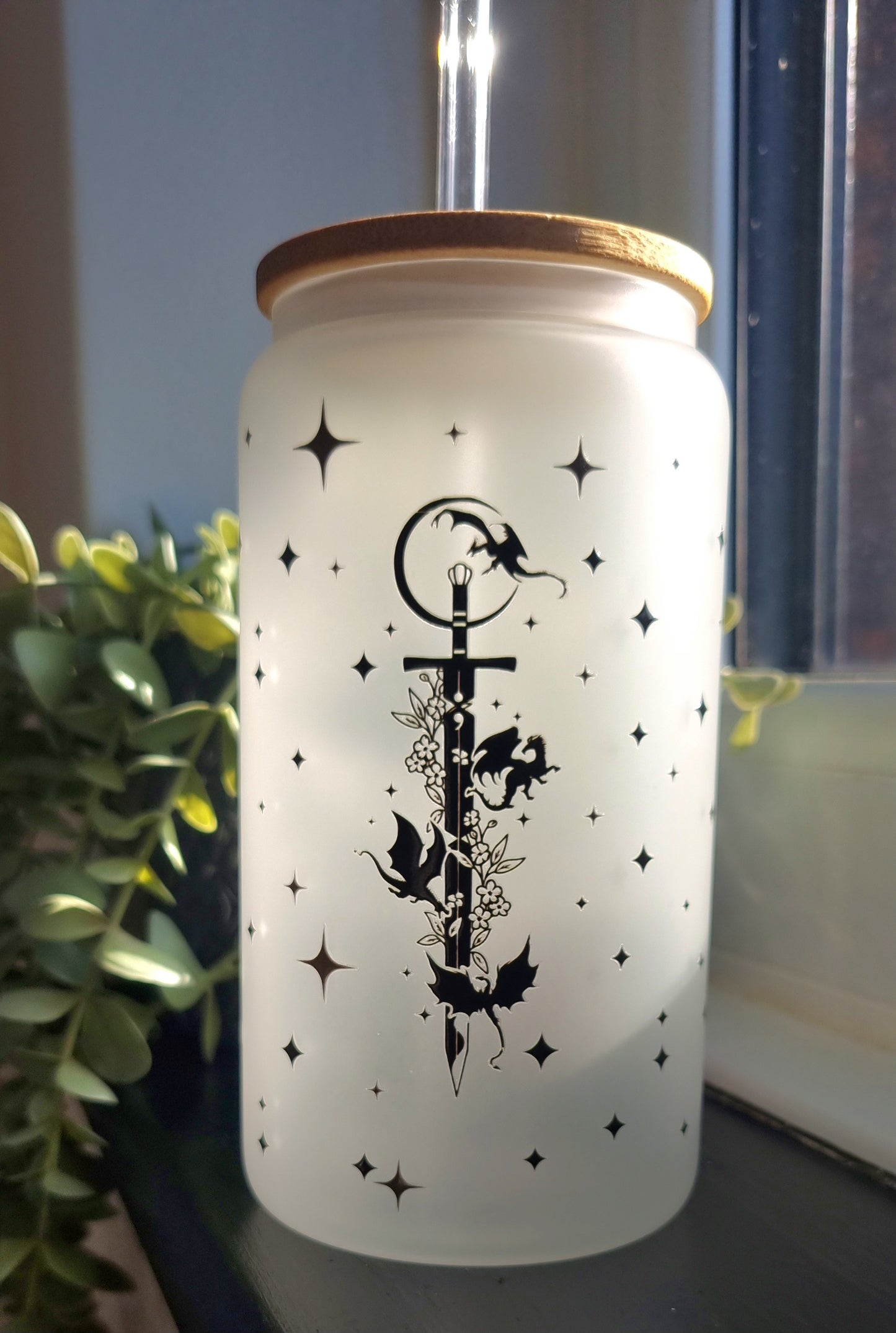 Throne Of Glass Inspired Glass Cup 500ml