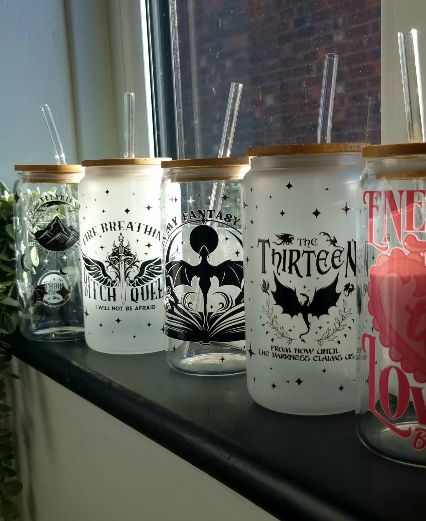 ACOTAR Inspired Glass Cup 500ml