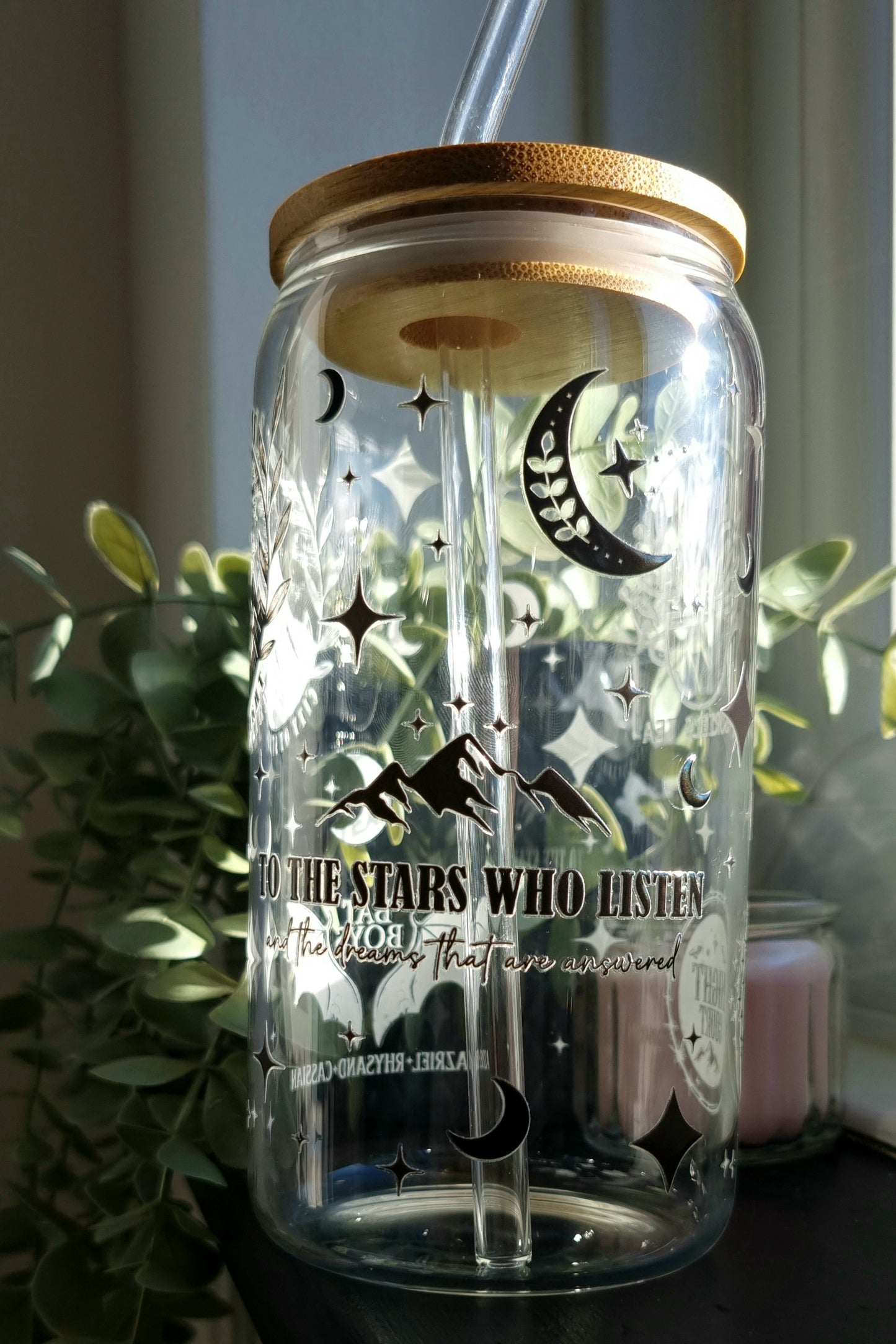 ACOTAR Inspired Glass Cup 500ml