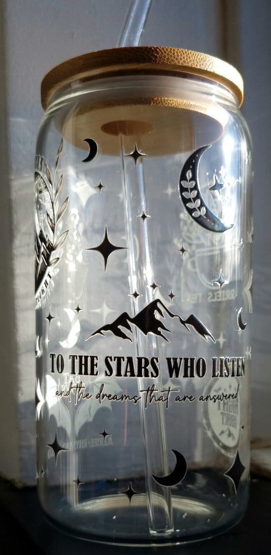 ACOTAR Inspired Glass Cup 500ml