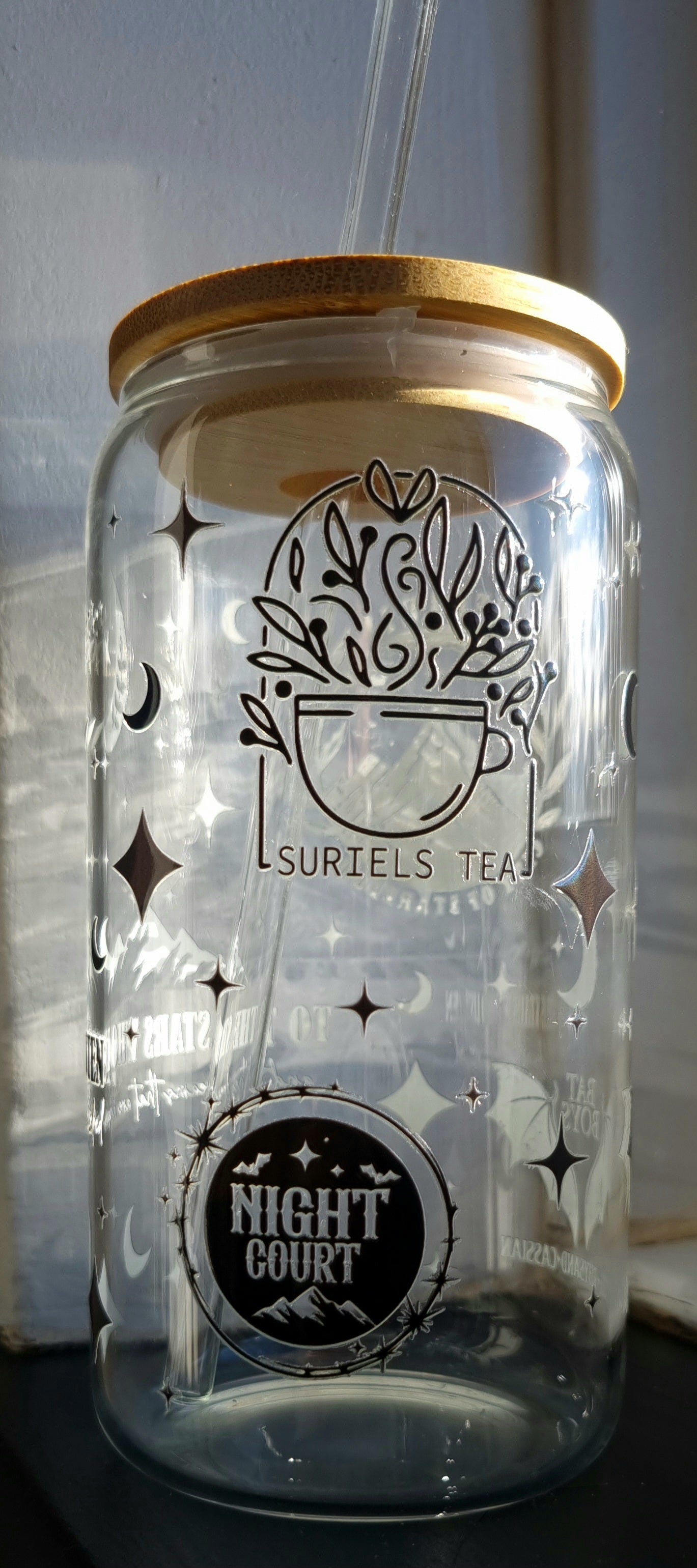 ACOTAR Inspired Glass Cup 500ml