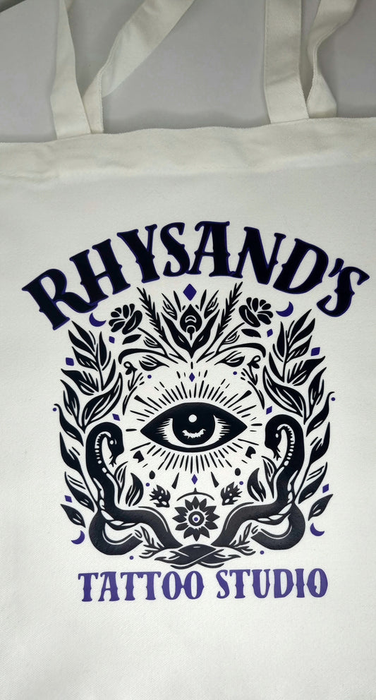 Rhysand's Tattoo Studio Tote Bag ACOTAR MERCH VELARIS BAT BOYS