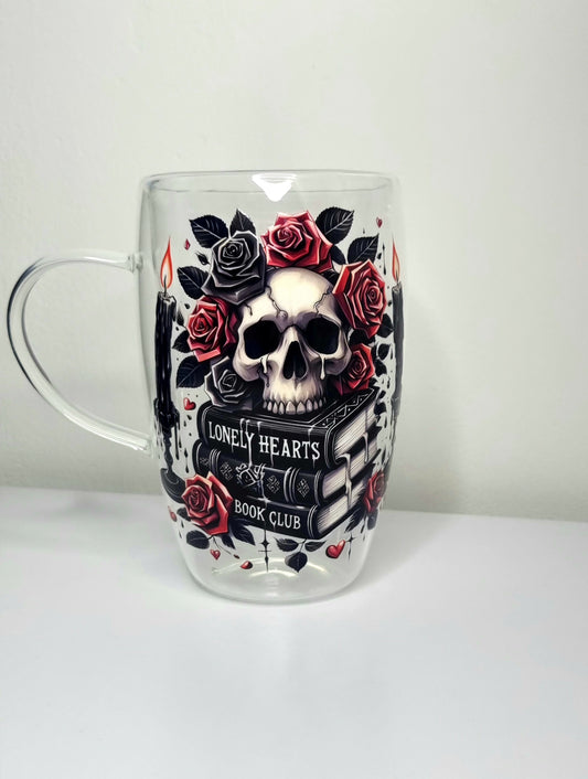 Dark Romance XL Double Walled Latte Glass Mug