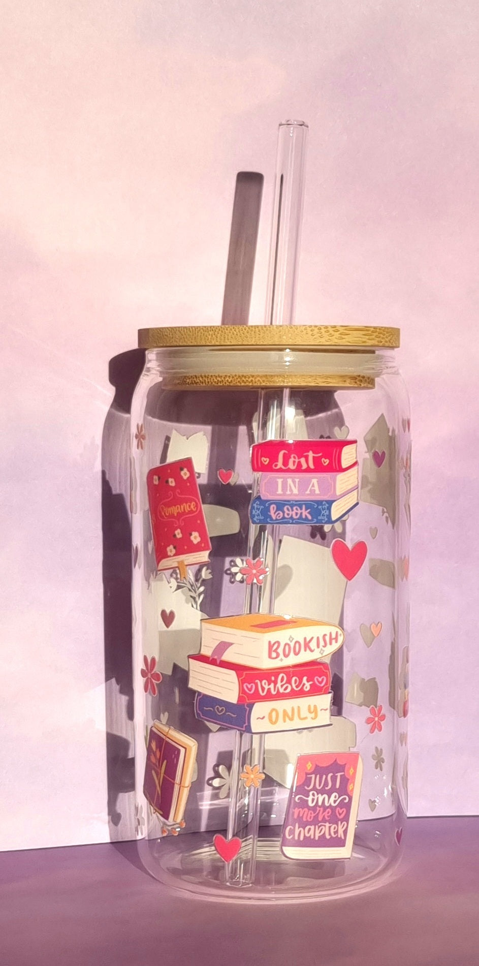 Bookish Glass Cup 500ml